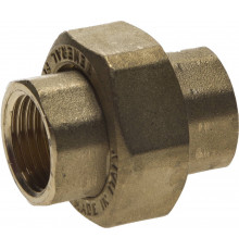 Соединитель GENERAL FITTINGS с накидной гайкой, латунь, г/г, 1/2″