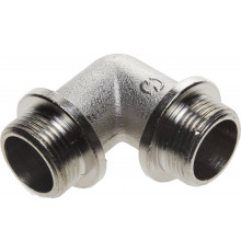 Уголок GENERAL FITTINGS с упором, никелированная латунь, ш/ш, 3/4″