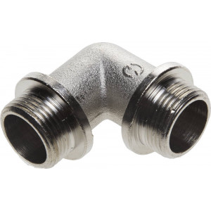 Уголок GENERAL FITTINGS с упором, никелированная латунь, ш/ш, 3/4″