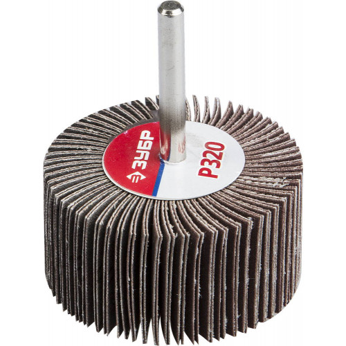 ЗУБР d 60x30 мм, P320, круг шлифовальный лепестковый