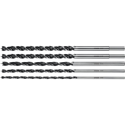 STAYER ″Maxdrill″ 5 шт., 6-8-10-12-14 х 300 мм, набор сверл спиральных по дереву