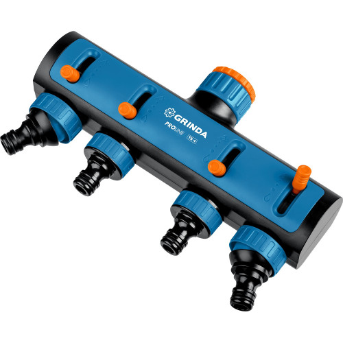 GRINDA PROLine TS-4, 3/4″-1″, распределитель четырехканальный, поливочный, с внутренней резьбой