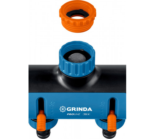 GRINDA PROLine TS-4, 3/4″-1″, распределитель четырехканальный, поливочный, с внутренней резьбой