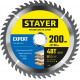 STAYER EXPERT 200 x 32/30мм 48Т, диск пильный по дереву, точный рез