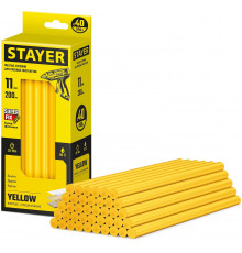 STAYER Yellow желтые клеевые стержни, d 11 мм х 200 мм 40 шт. 0,8 кг.