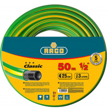 Поливочный шланг RACO CLASSIC 1/2″ 50 м 25 атм трёхслойный армированный