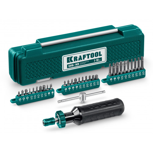 KRAFTOOL 1-10 Нм, динамометрическая отвертка (64037)