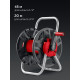 GRINDA HRM-45, для шлангов 45м x 1/2″ и 15м х 3/4″, стальные опоры, пластиковый барабан, катушка для шлангов (8-428405)