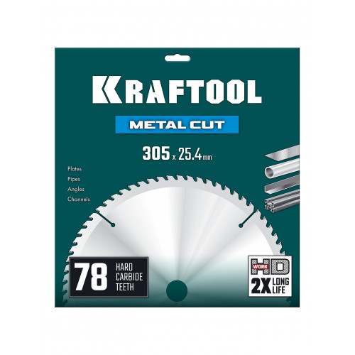 KRAFTOOL Metal Cut 305 х 25.4 мм, 78Т, диск пильный по металлу и стали (36954-305-25.4-78)