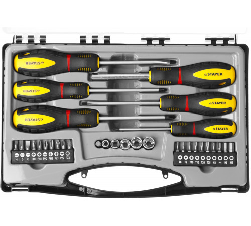 STAYER Max Range Pro 32 шт набор отверток с насадками