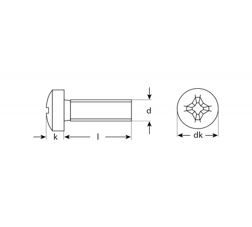 Винт DIN 7985, M5 x 10 мм, 5 кг, кл. пр. 4.8, оцинкованный, ЗУБР