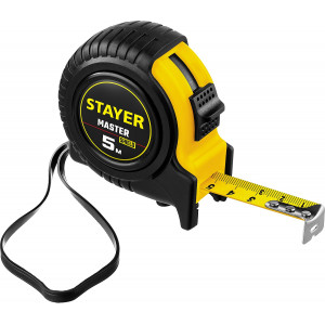 STAYER MASTER 5м / 19мм рулетка в ударостойком обрезиненном корпусе