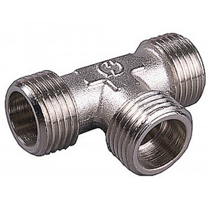 Тройник GENERAL FITTINGS никелированная латунь, ш/ш/ш, 3/4″