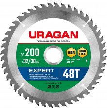 URAGAN Expert 200х32/30мм 48Т, диск пильный по дереву