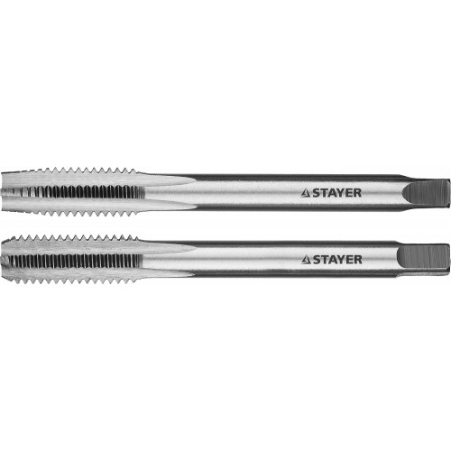 STAYER M8х1.25, комплект метчиков, 2 шт