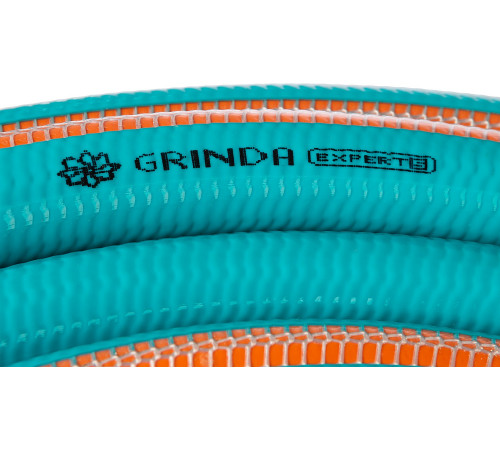 Поливочный шланг GRINDA PROLine EXPERT 5 1/2″ 50 м 35 атм пятислойный плетёное армирование