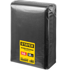 Строительные мусорные мешки STAYER 240л, 50шт, особопрочные, чёрные, HEAVY DUTY