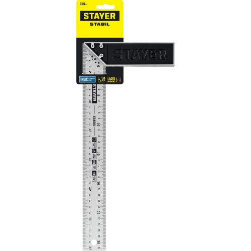STAYER 350 мм, столярный угольник, Professional (3431-35)