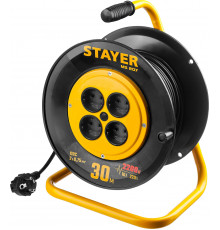 Силовой удлинитель на катушке STAYER MS 207, 30 м