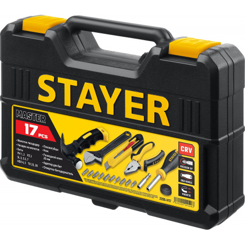 STAYER Master-17 универсальный набор инструмента для дома 17 предм.