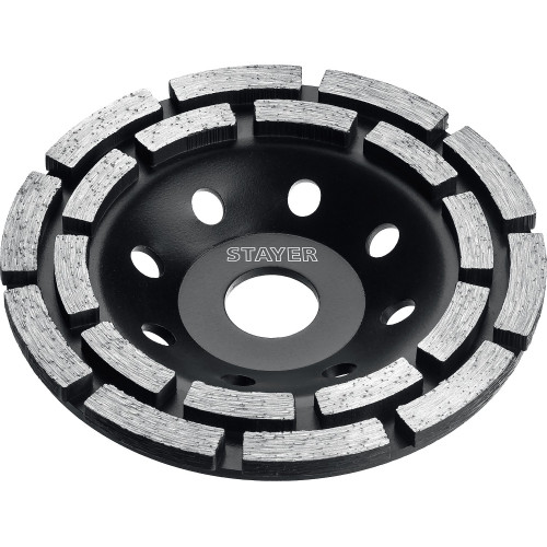 Двухрядная алмазная чашка STAYER Double d 125 мм