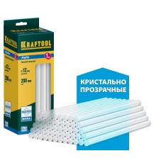 KRAFTOOL ProFix прозрачные клеевые стержни, d 11 x 200 мм (11-12 мм) 50 шт. 1 кг