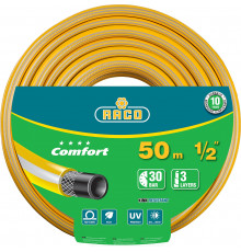 Поливочный шланг RACO COMFORT 1/2″ 50 м 30 атм трёхслойный армированный