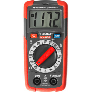 ЗУБР мультиметр цифровой портативный MX-804