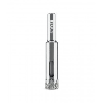 STAYER DIAMOND d 10 мм, Р60, Алмазное трубчатое сверло (29930-10)