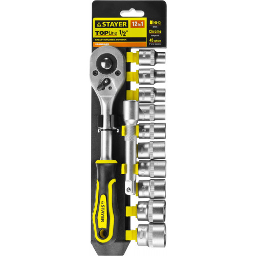 STAYER RSS 12L набор торцовых головок 12 предм.