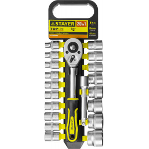STAYER RSS 20L набор торцовых головок 20 предм.