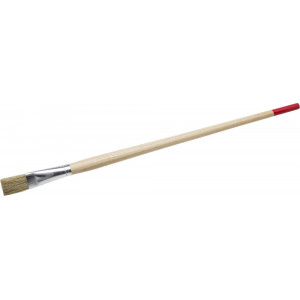 Кисть плоская тонкая STAYER ″UNIVERSAL-STANDARD″, светлая натуральная щетина, деревянная ручка, №18 x 20мм