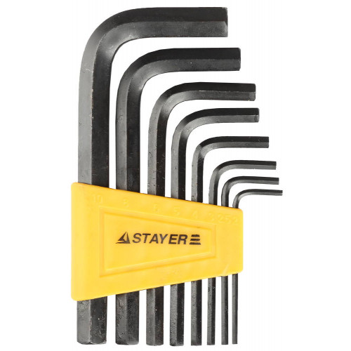 Набор STAYER Ключи ″STANDARD″ имбусовые, 2 - 10мм, 8 шт