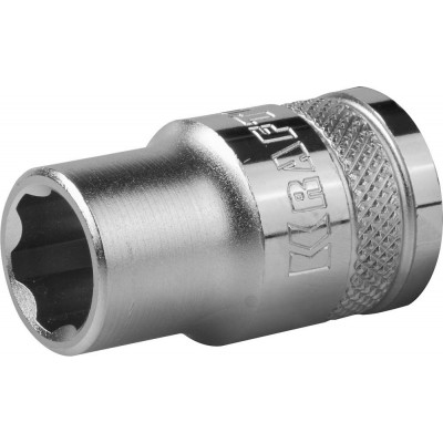 Торцовая головка KRAFTOOL ″INDUSTRIE QUALITAT″, Cr-V, SUPER-LOCK, хромосатинированная, 1/2″, 10 мм