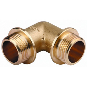 Уголок GENERAL FITTINGS с упором, латунь, ш/ш, 1/2″
