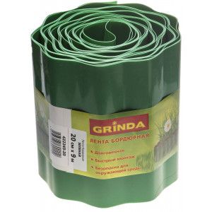 Лента бордюрная Grinda, цвет зеленый, 20см х 9 м
