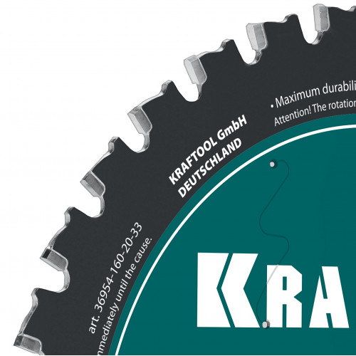 KRAFTOOL Metal Cut 160 х 20 мм, 33Т, диск пильный по металлу и стали (36954-160-20-33)