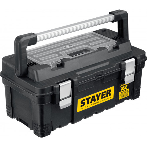 STAYER ProWide, 557x 283 x 245 мм, (22″), Пластиковый ящик для инструментов, Professional (38003-22)