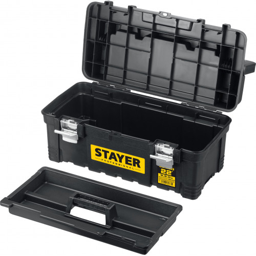 STAYER ProWide, 557x 283 x 245 мм, (22″), Пластиковый ящик для инструментов, Professional (38003-22)