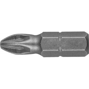 Биты STAYER ″PROFI″, хвостовик C 1/4″, PZ №2, 25мм, 2шт