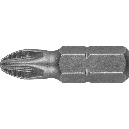 Биты STAYER ″PROFI″, хвостовик C 1/4″, PZ №2, 25мм, 2шт