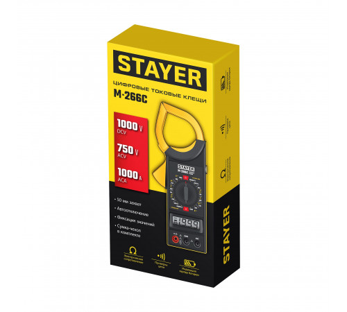 STAYER M266C Цифровые токовые клещи (59820)