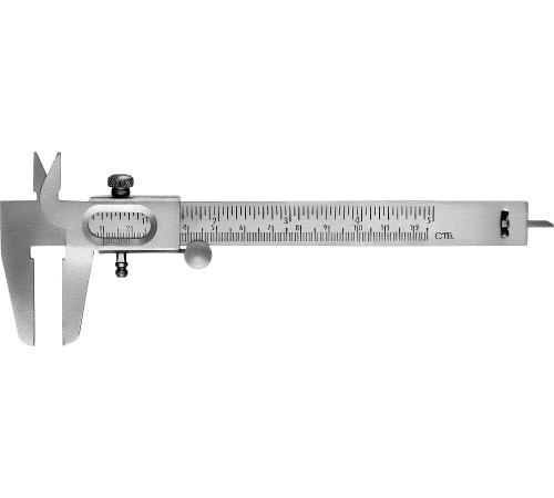 СИБИН штангенциркуль стальной, 125 мм,