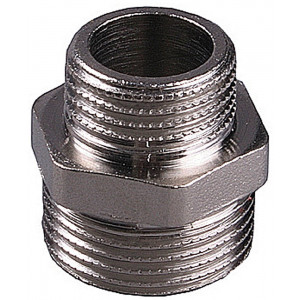 Бочонок GENERAL FITTINGS переходной, никелированная латунь, 1/2″-1″