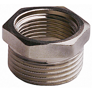 Футорка GENERAL FITTINGS никелированная латунь, 1/2″ х 3/8″
