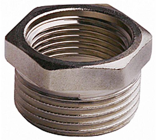 Футорка GENERAL FITTINGS никелированная латунь, 1/2″ х 3/8″