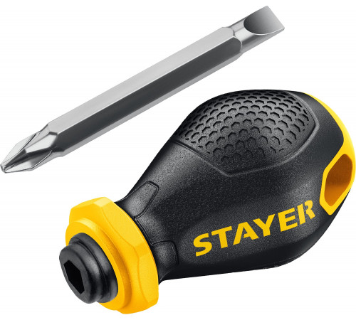 STAYER Hercules-Mini 2-in-1 38 мм переставная отвертка PH2/SL6