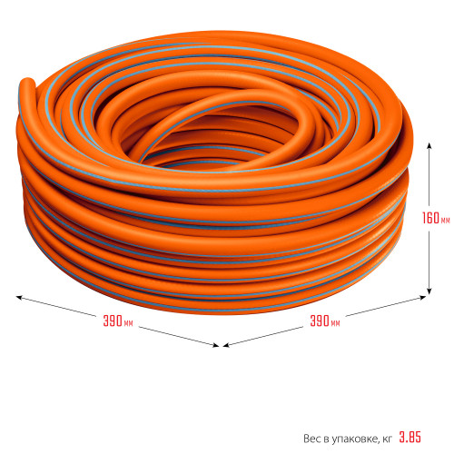 Поливочный шланг GRINDA PROLine FLEX 3 3/4″ 25 м 20 атм из термоэластопласта трёхслойный армированный