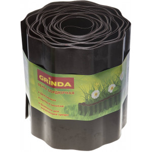 Лента бордюрная Grinda, цвет коричневый, 20см х 9 м