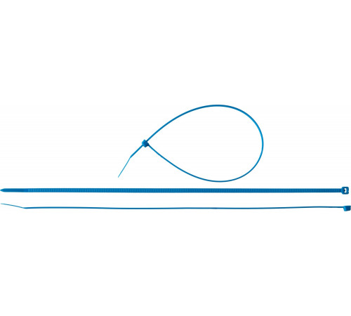 Кабельные стяжки синие КС-С1, 3.6 x 300 мм, 100 шт, нейлоновые, ЗУБР Профессионал